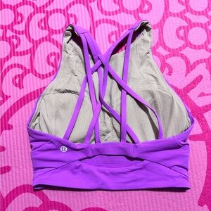 lululemon athletica Purple Strappy Sports Bra sz 4